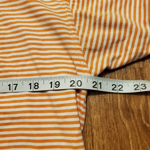 Vintage Tennessee Vols Polo Shirt Men Medium Striped Orange Joe College Sports - Picture 5 of 6